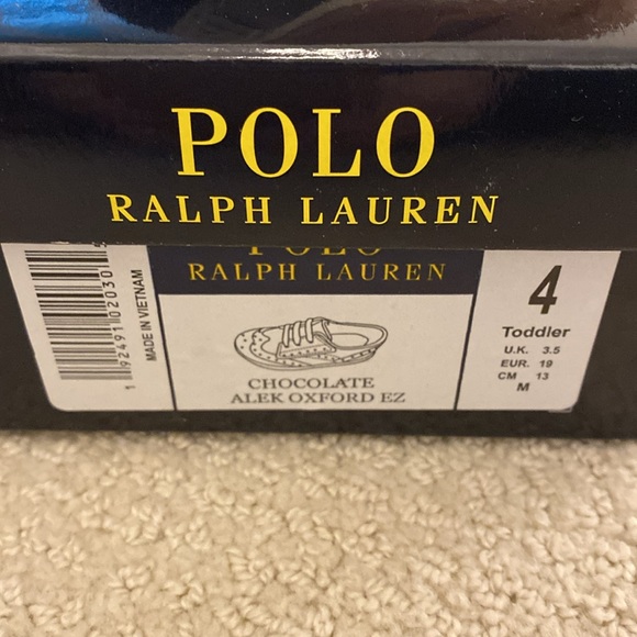NEW Toddler Polo Ralph Lauren EZ Alex Wingtip Oxfords - Picture 5 of 5